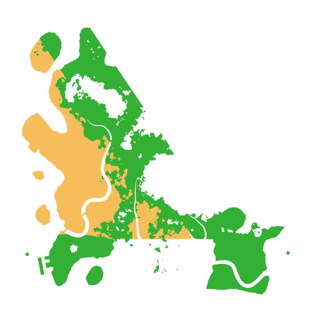 Biome Rust Map: Procedural Map, Size: 3700, Seed: 1825766883