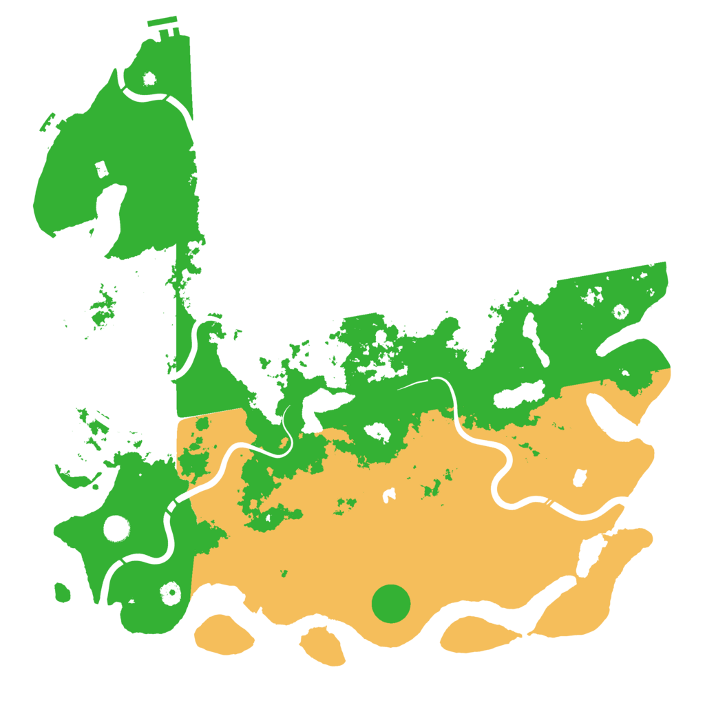 Biome Rust Map: Procedural Map, Size: 4800, Seed: 879163633