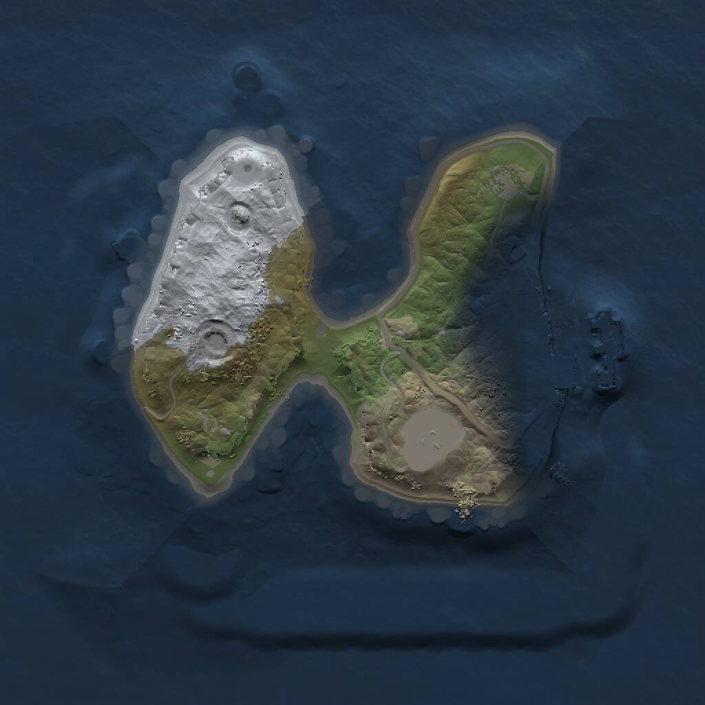 Rust Map: Procedural Map, Size: 1500, Seed: 1199623777, 2 Monuments