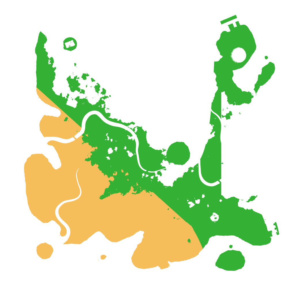 Biome Rust Map: Procedural Map, Size: 3500, Seed: 2003693833