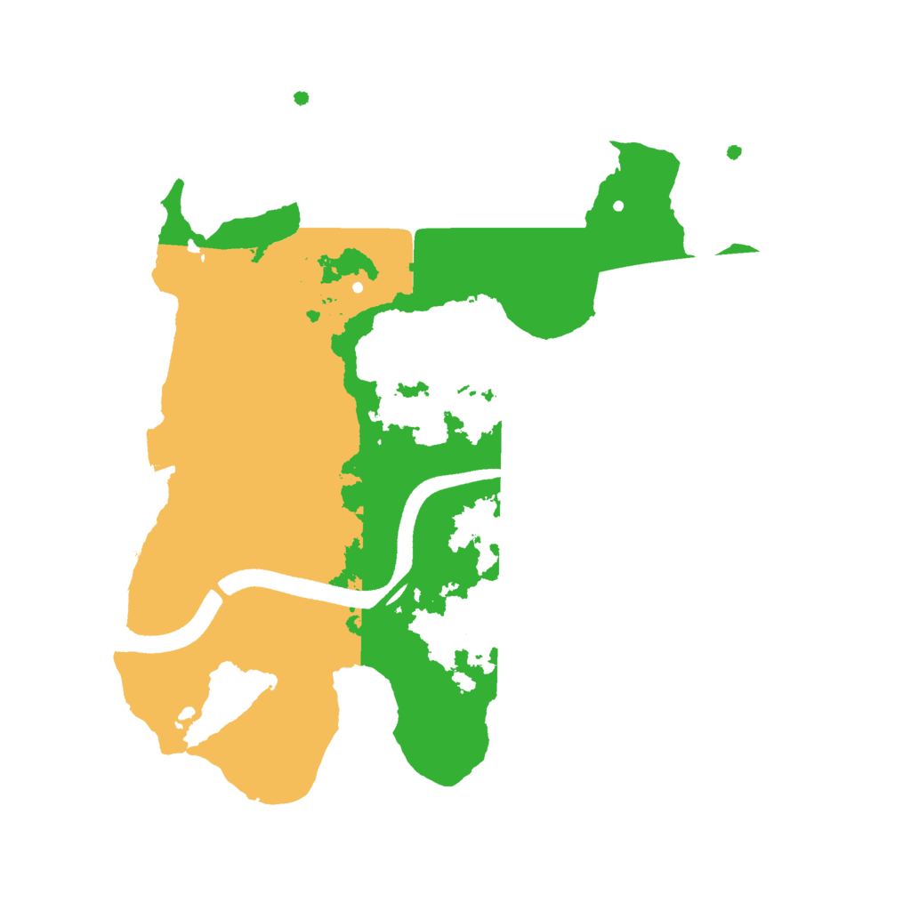 Biome Rust Map: Procedural Map, Size: 2500, Seed: 481982