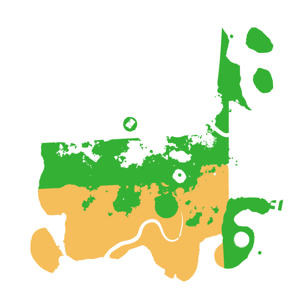Biome Rust Map: Procedural Map, Size: 3500, Seed: 35851