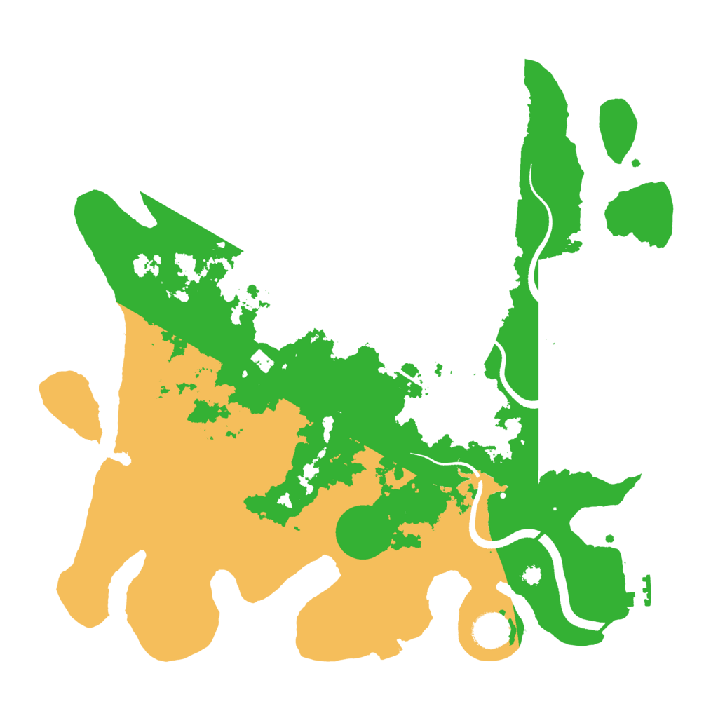 Biome Rust Map: Procedural Map, Size: 3500, Seed: 998199