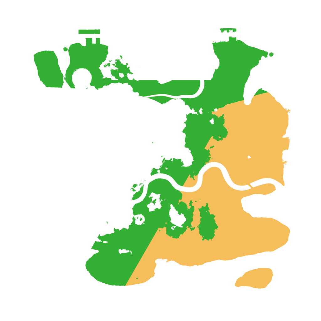 Biome Rust Map: Procedural Map, Size: 3000, Seed: 111222333