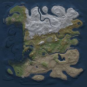 Thumbnail Rust Map: Procedural Map, Size: 4250, Seed: 1173244081, 16 Monuments