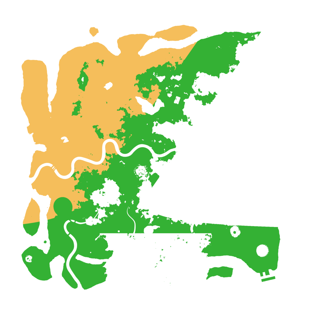 Biome Rust Map: Procedural Map, Size: 4500, Seed: 1870987278