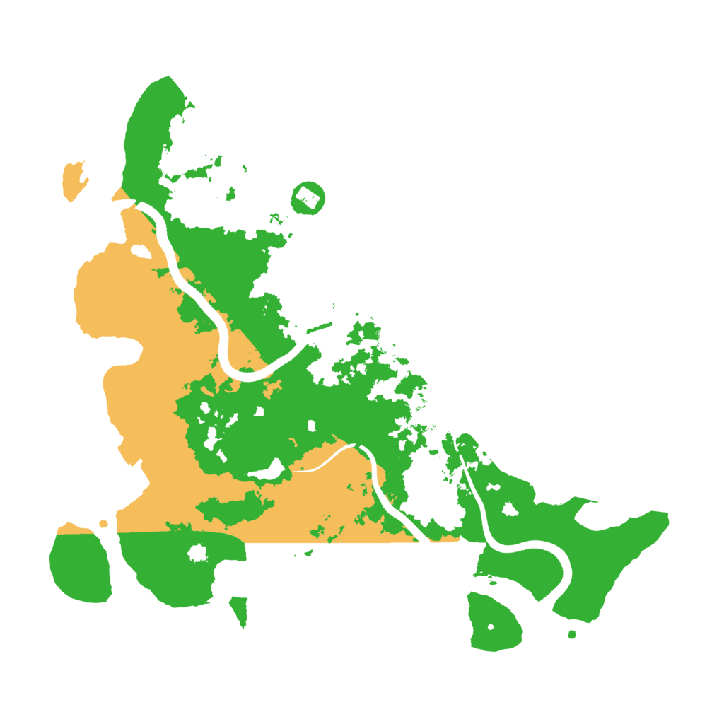Biome Rust Map: Procedural Map, Size: 3500, Seed: 120998