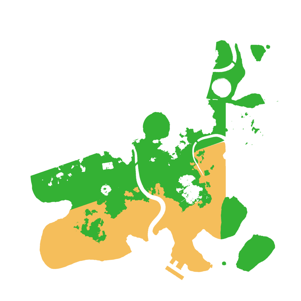 Biome Rust Map: Procedural Map, Size: 3000, Seed: 277249198
