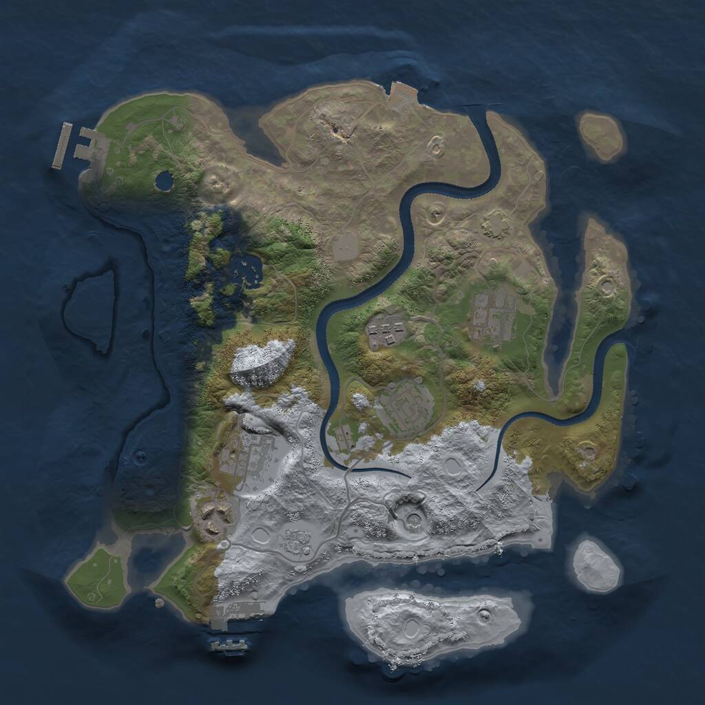 Rust Map: Procedural Map, Size: 3000, Seed: 1604087506, 12 Monuments