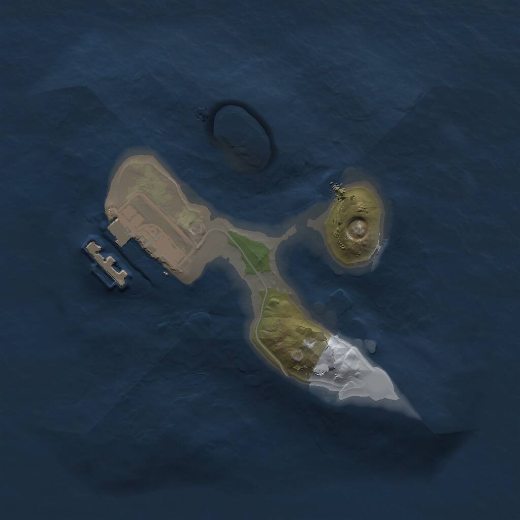 Rust Map: Procedural Map, Size: 1500, Seed: 2144480632, 2 Monuments