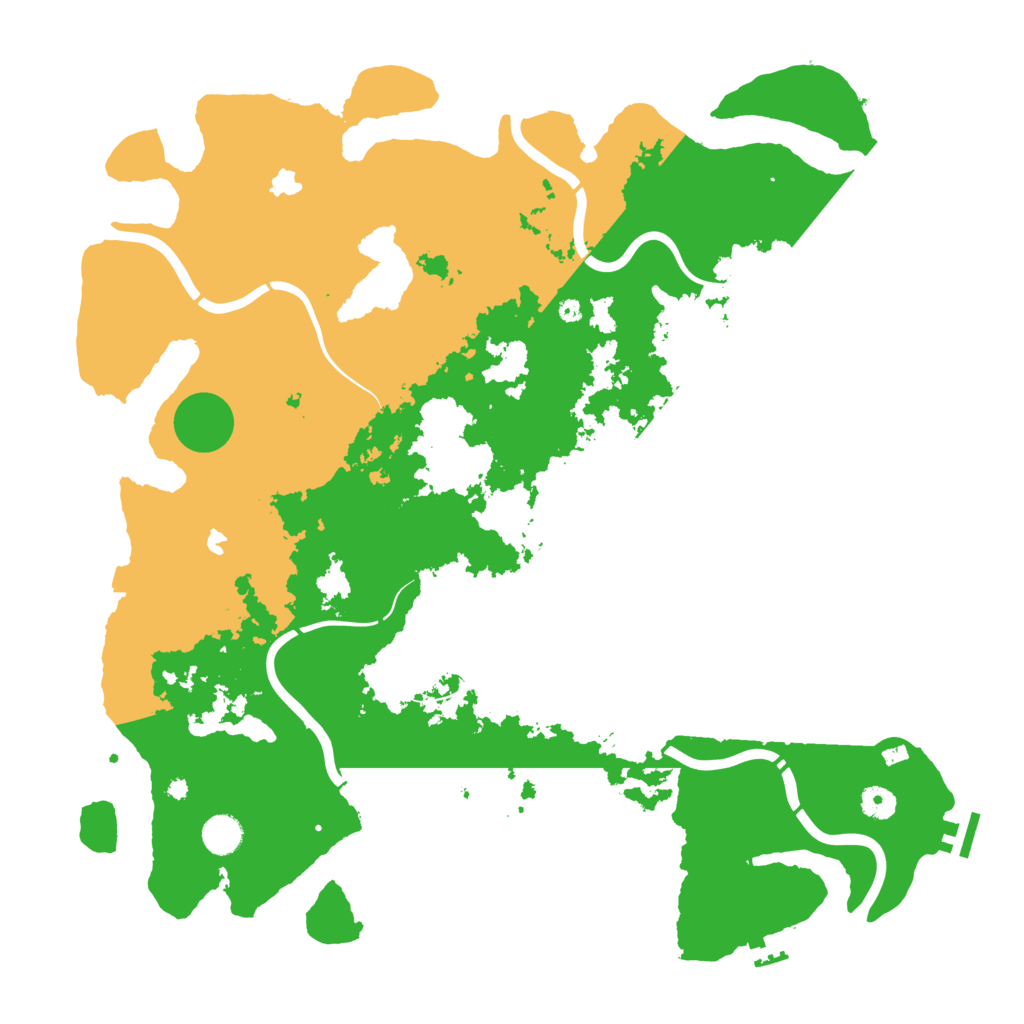 Biome Rust Map: Procedural Map, Size: 4500, Seed: 2046578254