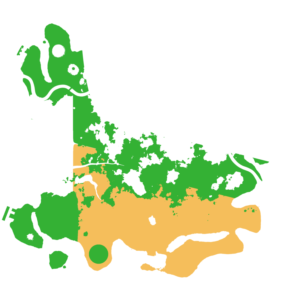 Biome Rust Map: Procedural Map, Size: 4000, Seed: 43201
