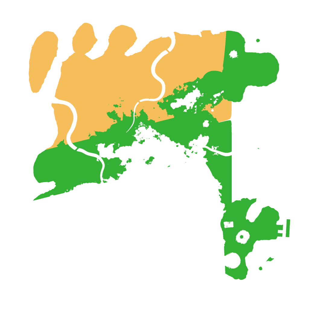 Biome Rust Map: Procedural Map, Size: 3500, Seed: 2087595652