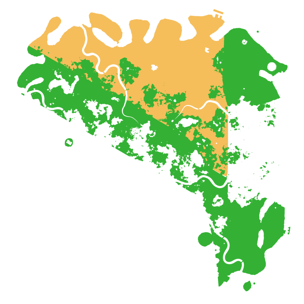 Biome Rust Map: Procedural Map, Size: 6000, Seed: 26011337