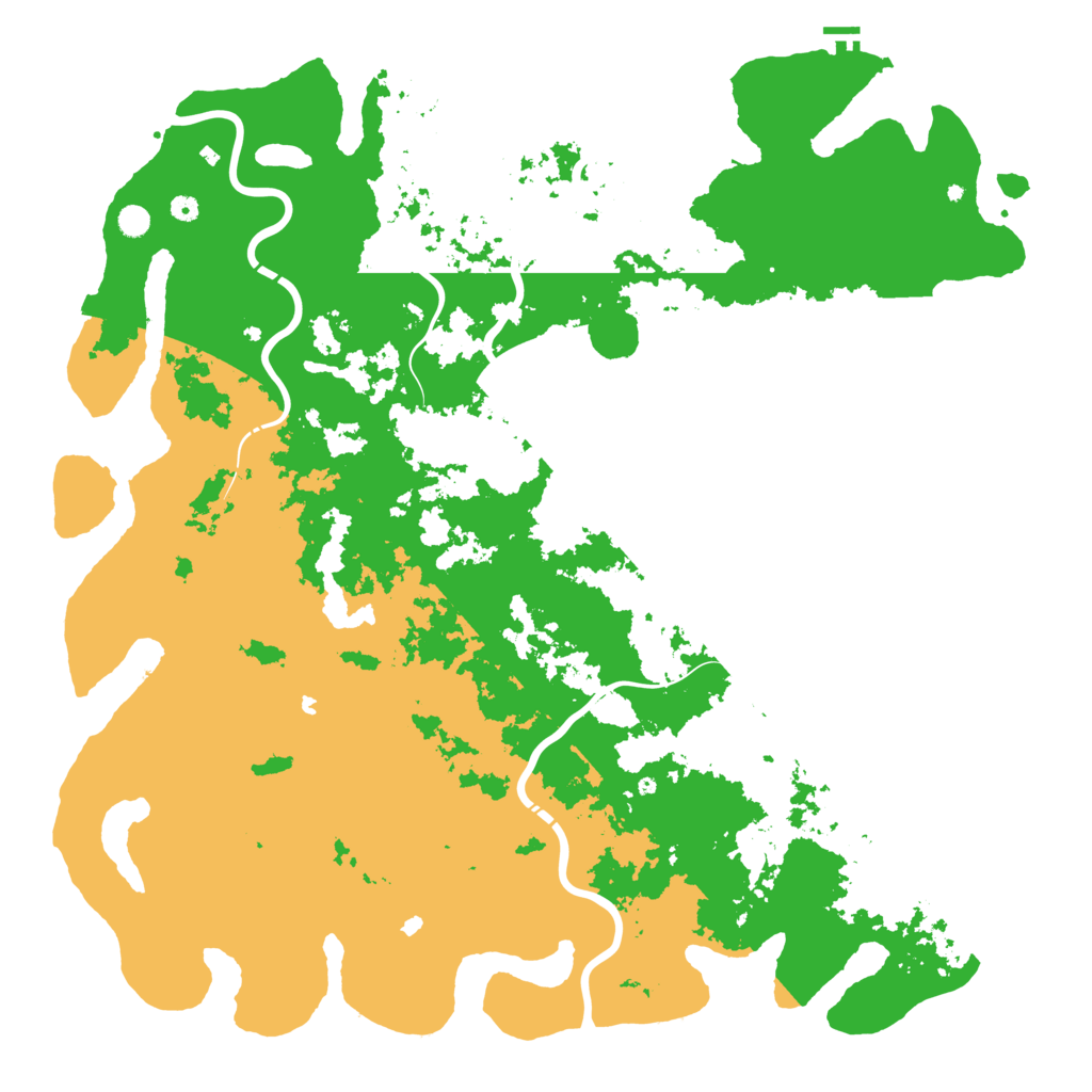 Biome Rust Map: Procedural Map, Size: 6000, Seed: 16247934