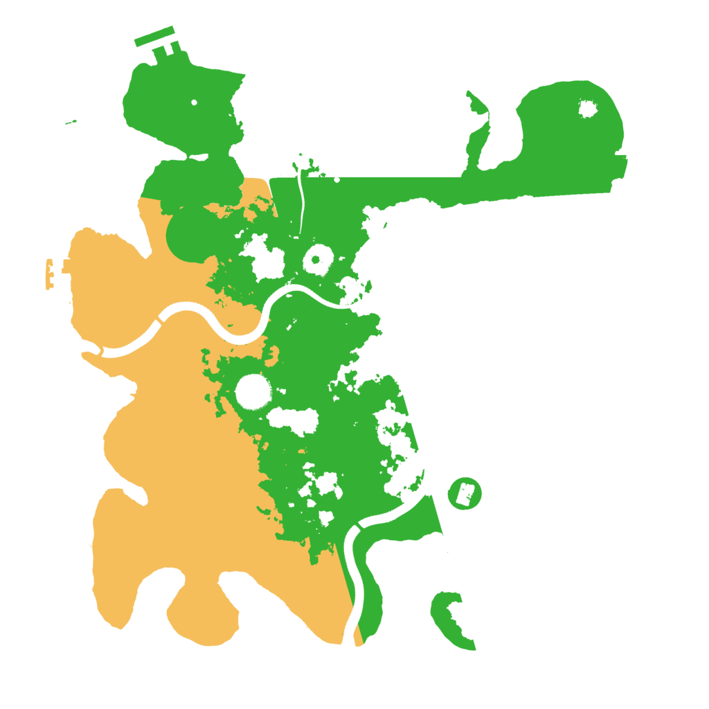 Biome Rust Map: Procedural Map, Size: 3500, Seed: 1740862181