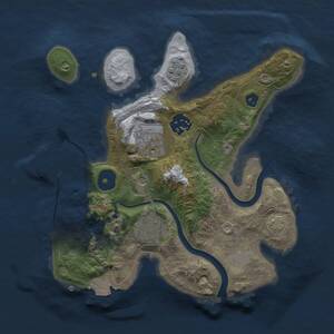 Thumbnail Rust Map: Procedural Map, Size: 2500, Seed: 4862, 8 Monuments