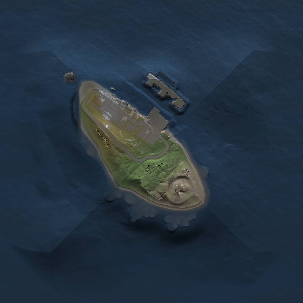 Rust Map: Procedural Map, Size: 1000, Seed: 12345554, 2 Monuments