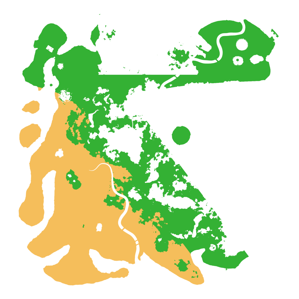 Biome Rust Map: Procedural Map, Size: 4500, Seed: 2029498245