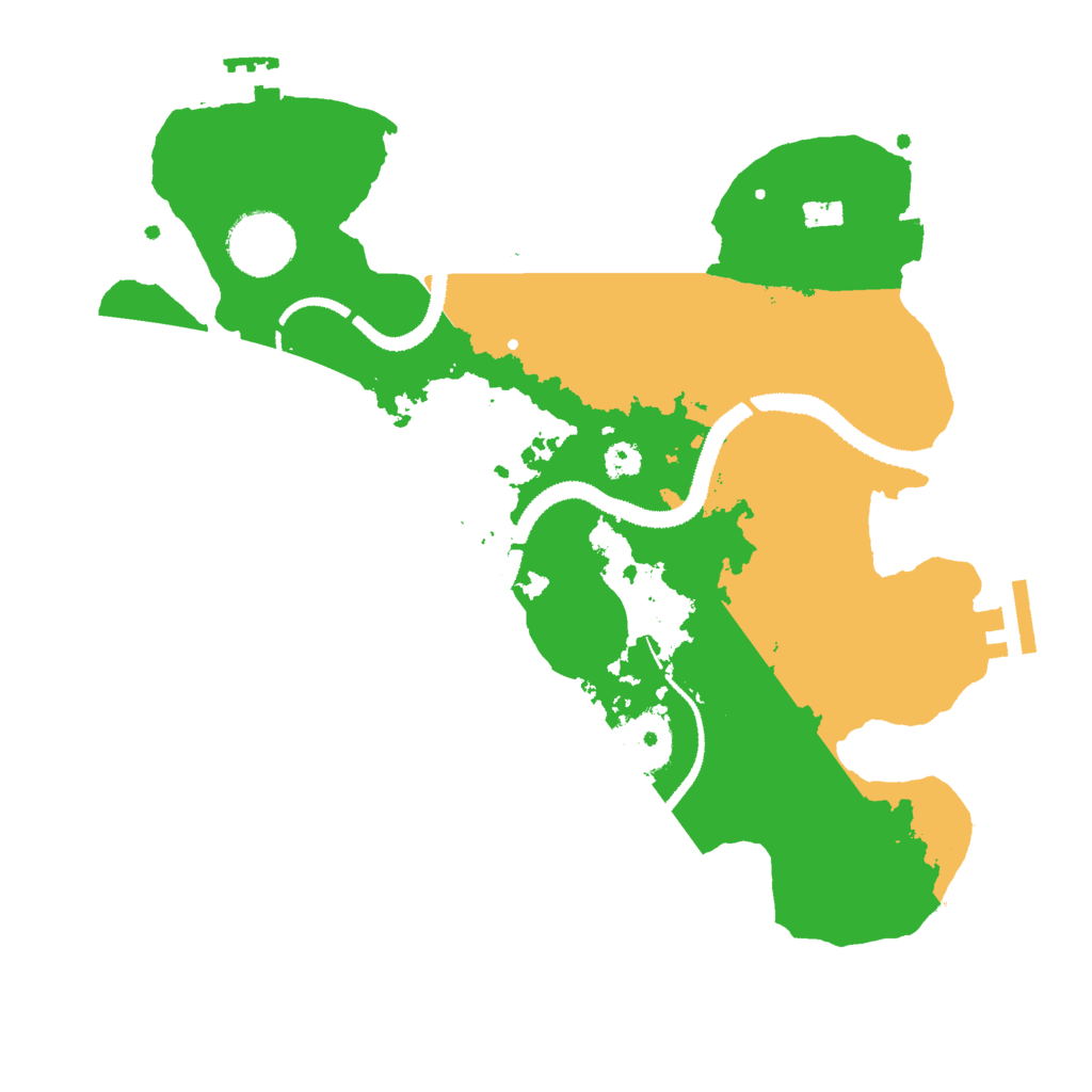 Biome Rust Map: Procedural Map, Size: 3000, Seed: 325479983