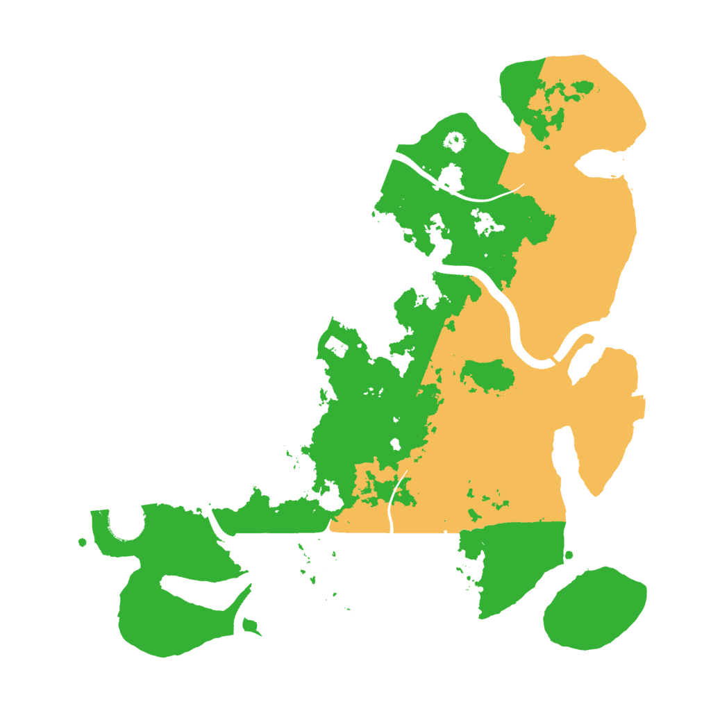 Biome Rust Map: Procedural Map, Size: 3500, Seed: 1951840267