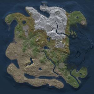 Thumbnail Rust Map: Procedural Map, Size: 4000, Seed: 552501137, 16 Monuments