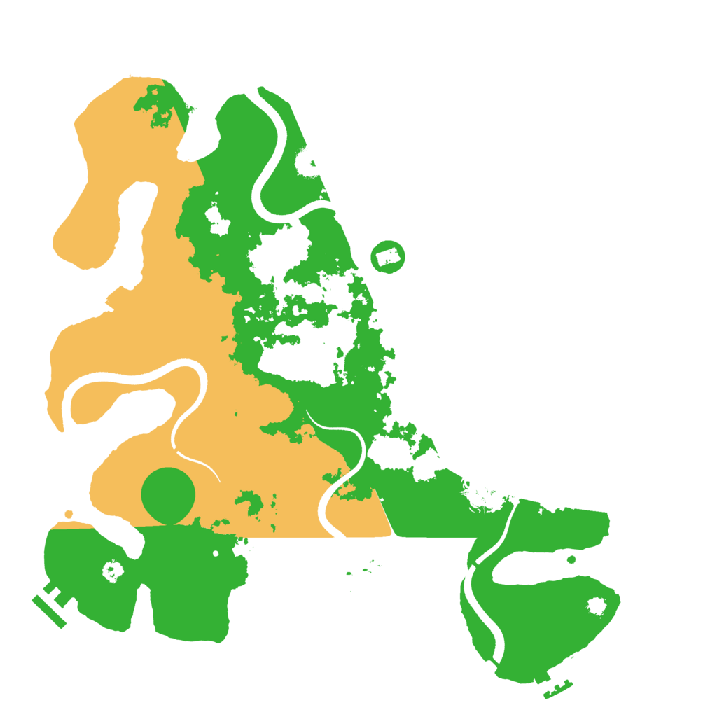 Biome Rust Map: Procedural Map, Size: 3500, Seed: 216385