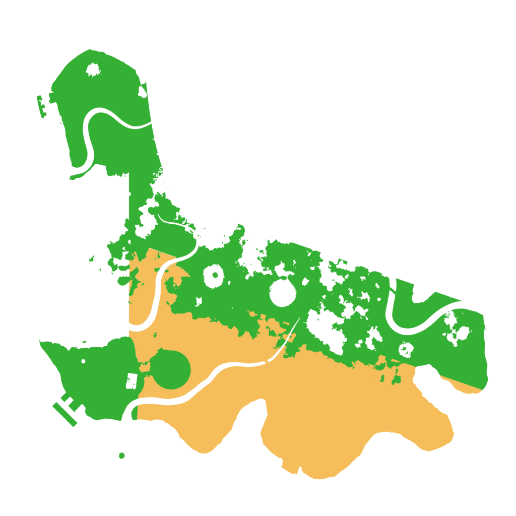 Biome Rust Map: Procedural Map, Size: 3500, Seed: 9564587