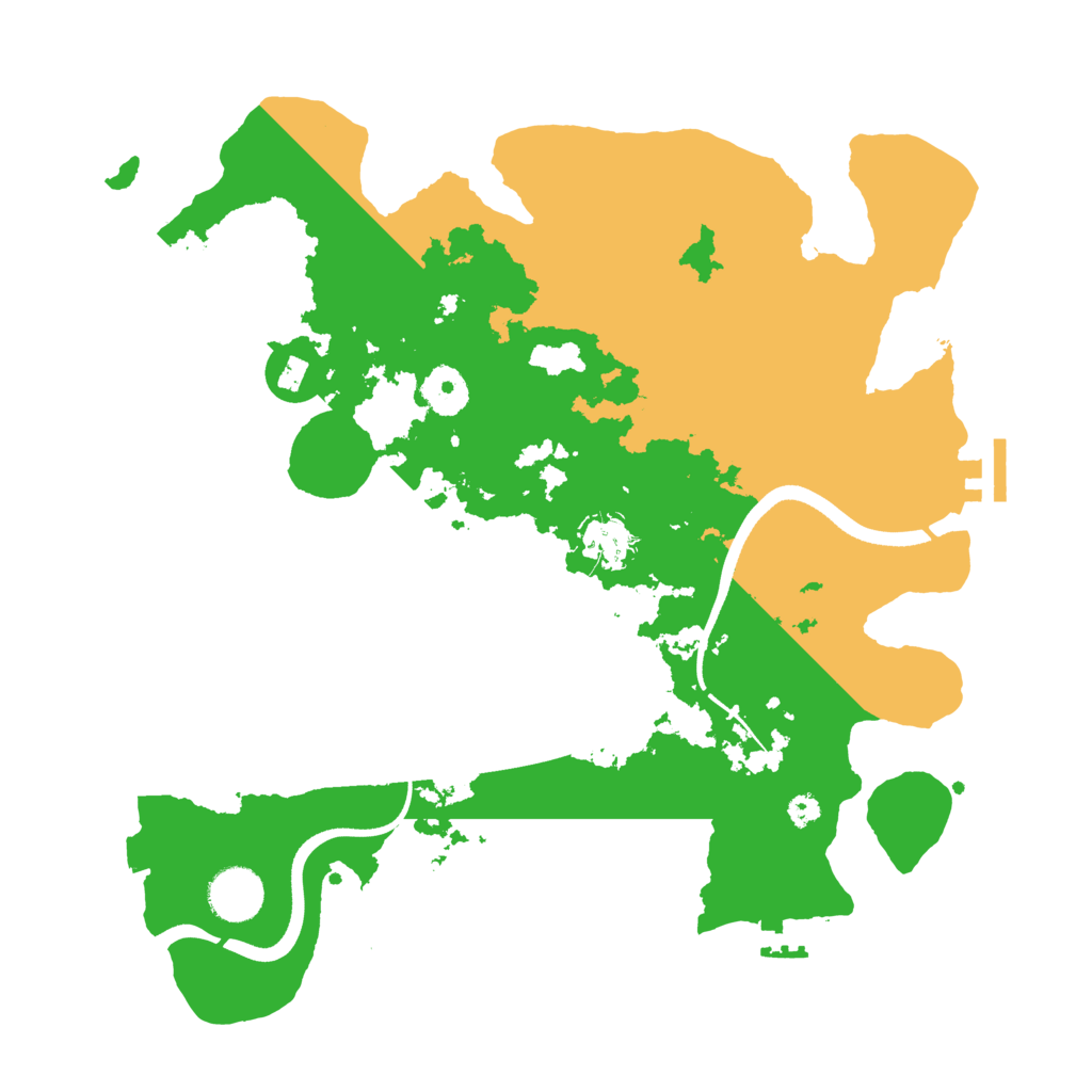 Biome Rust Map: Procedural Map, Size: 3500, Seed: 67255087