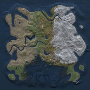 Thumbnail Rust Map: Procedural Map, Size: 4000, Seed: 1437824163, 16 Monuments