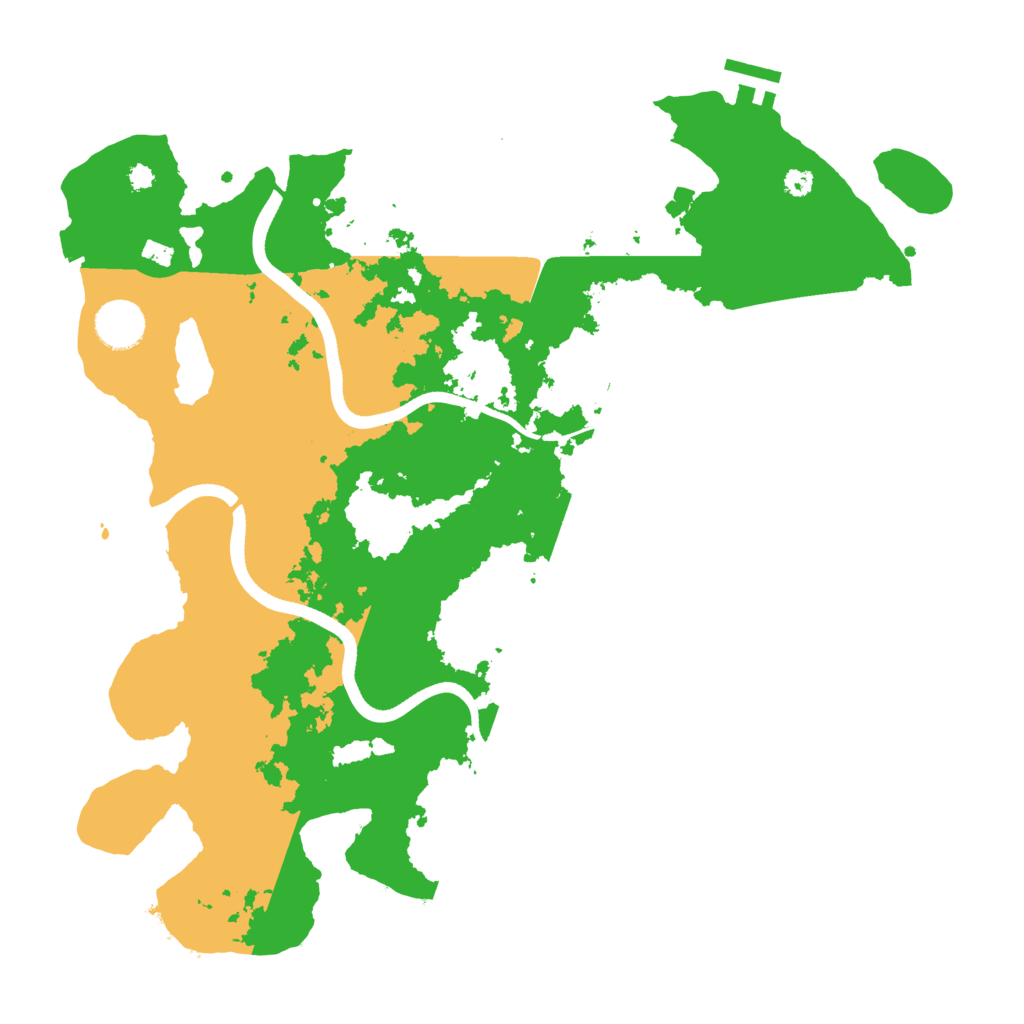 Biome Rust Map: Procedural Map, Size: 3650, Seed: 1396234276