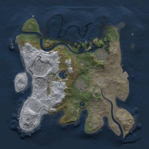 Thumbnail Rust Map: Procedural Map, Size: 2800, Seed: 325706446, 11 Monuments