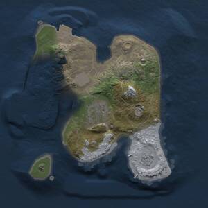 Thumbnail Rust Map: Procedural Map, Size: 1850, Seed: 152345, 5 Monuments