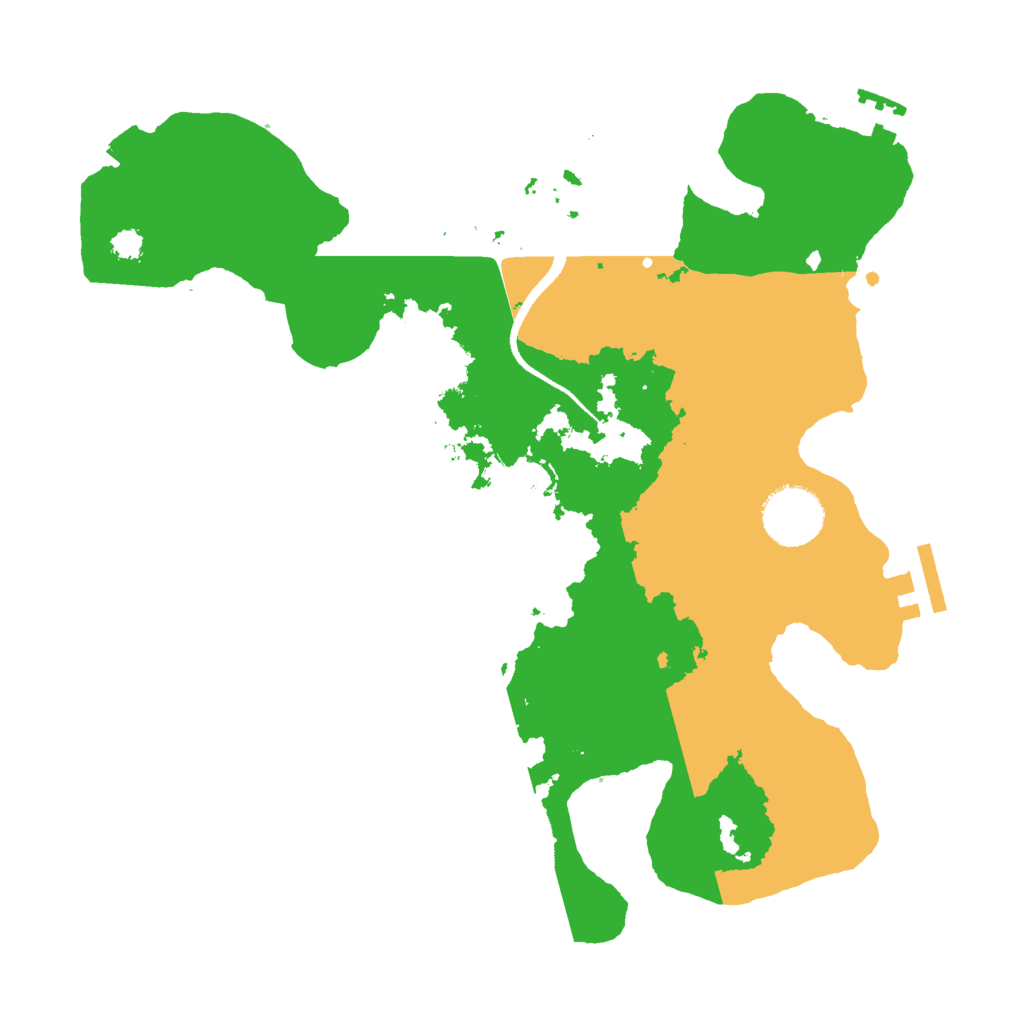 Biome Rust Map: Procedural Map, Size: 3000, Seed: 6521