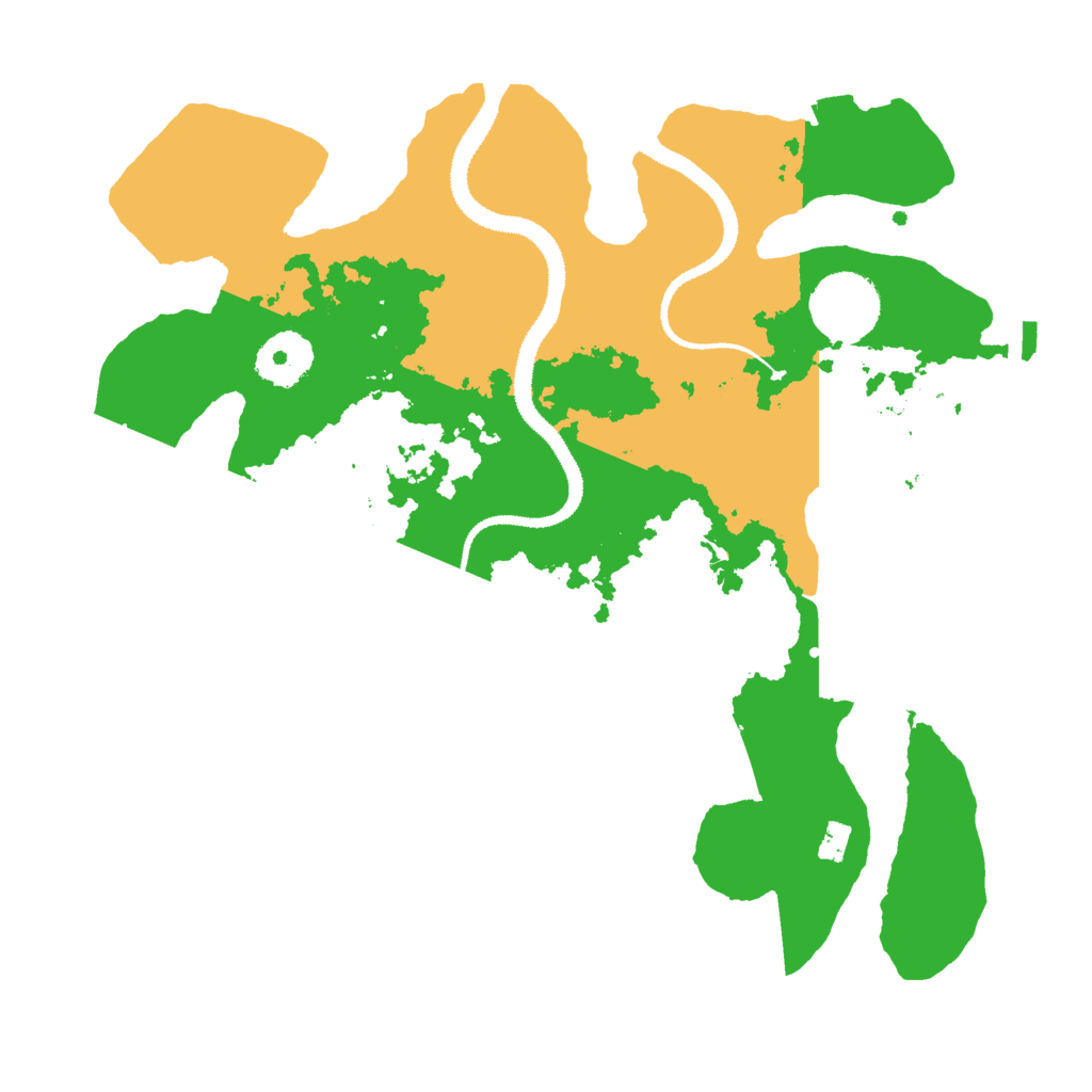 Biome Rust Map: Procedural Map, Size: 3000, Seed: 1099050297