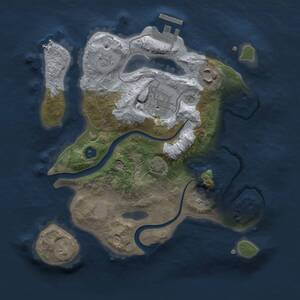 Thumbnail Rust Map: Procedural Map, Size: 2500, Seed: 552845868, 8 Monuments