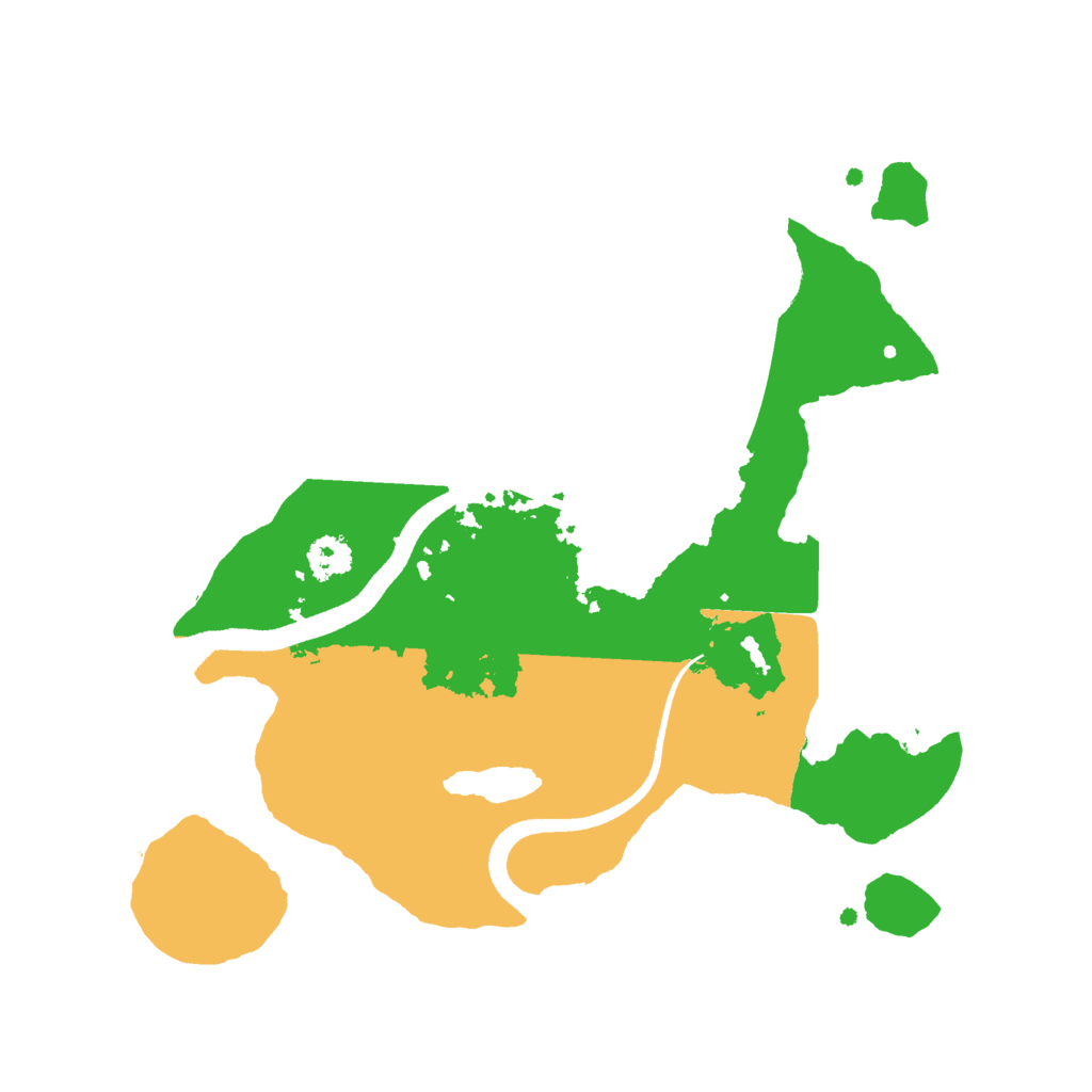 Biome Rust Map: Procedural Map, Size: 2500, Seed: 552845868