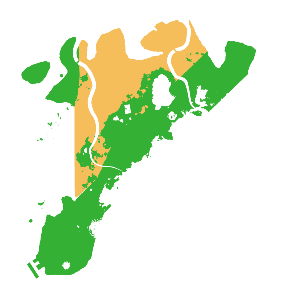 Biome Rust Map: Procedural Map, Size: 3500, Seed: 382145175