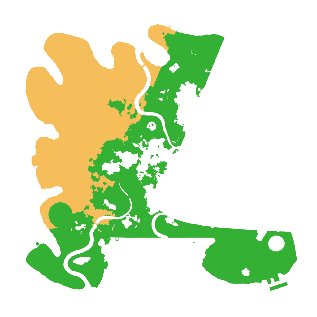 Biome Rust Map: Procedural Map, Size: 3500, Seed: 17665691