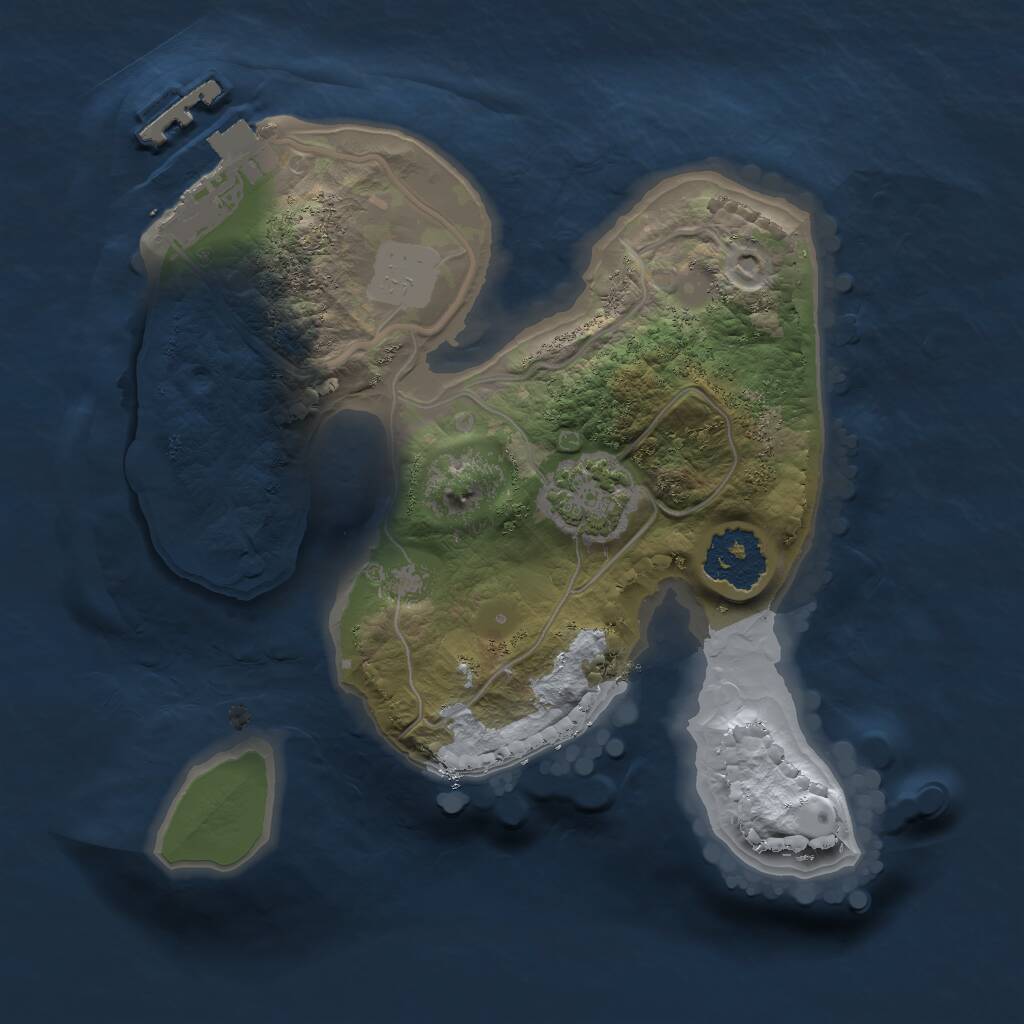 Rust Map: Procedural Map, Size: 1700, Seed: 152345, 3 Monuments