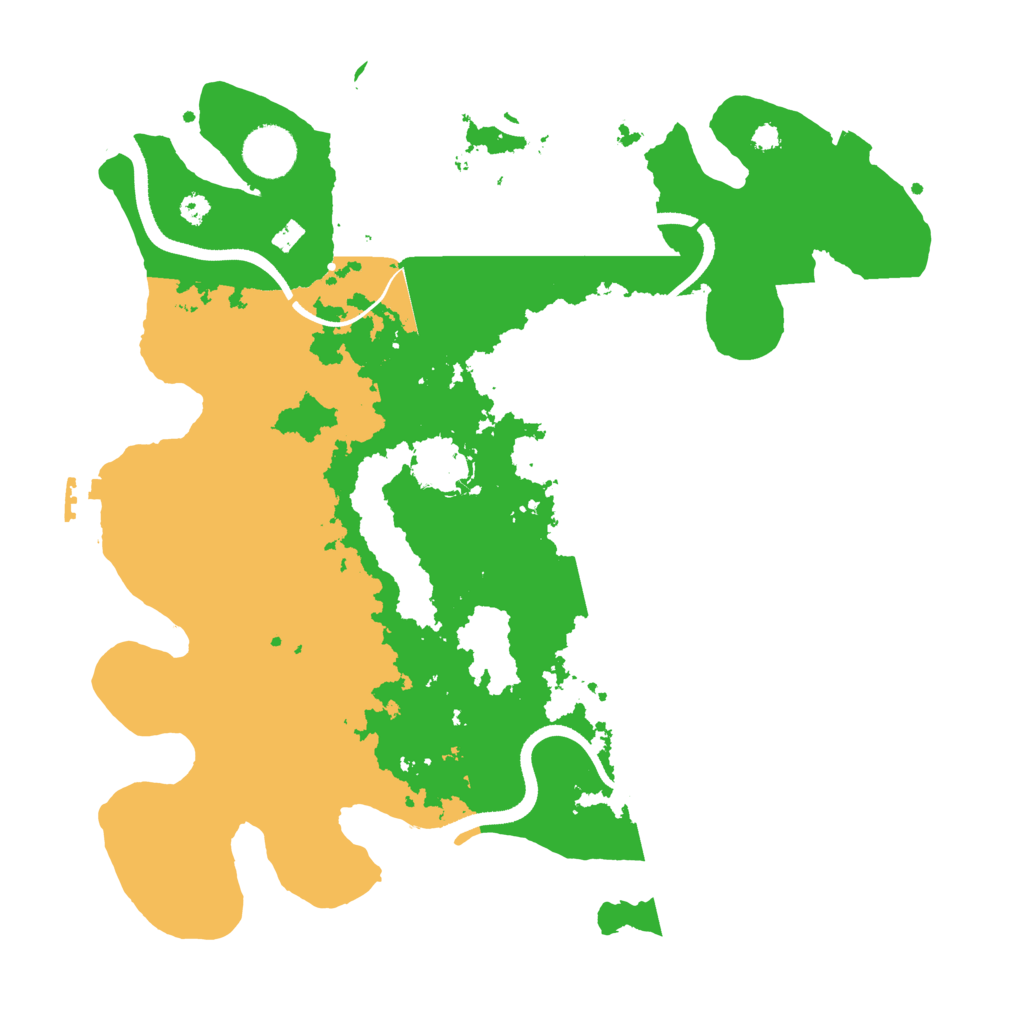 Biome Rust Map: Procedural Map, Size: 3500, Seed: 2120891576
