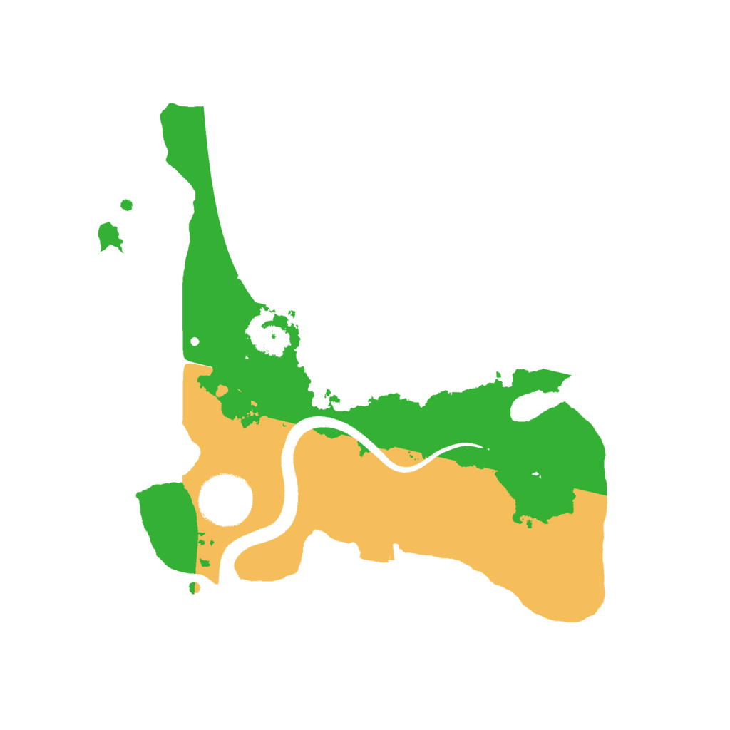 Biome Rust Map: Procedural Map, Size: 2500, Seed: 1672707127