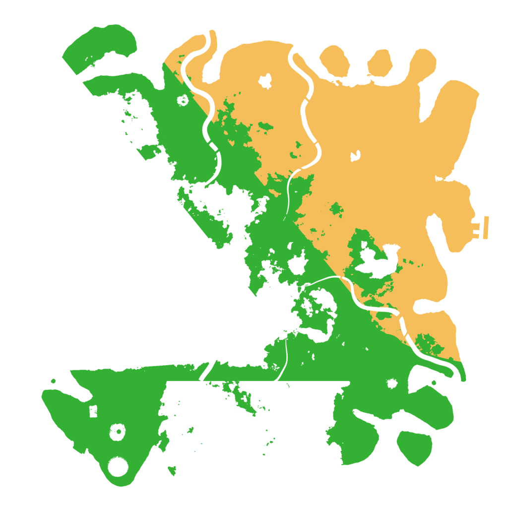 Biome Rust Map: Procedural Map, Size: 4500, Seed: 1055625684