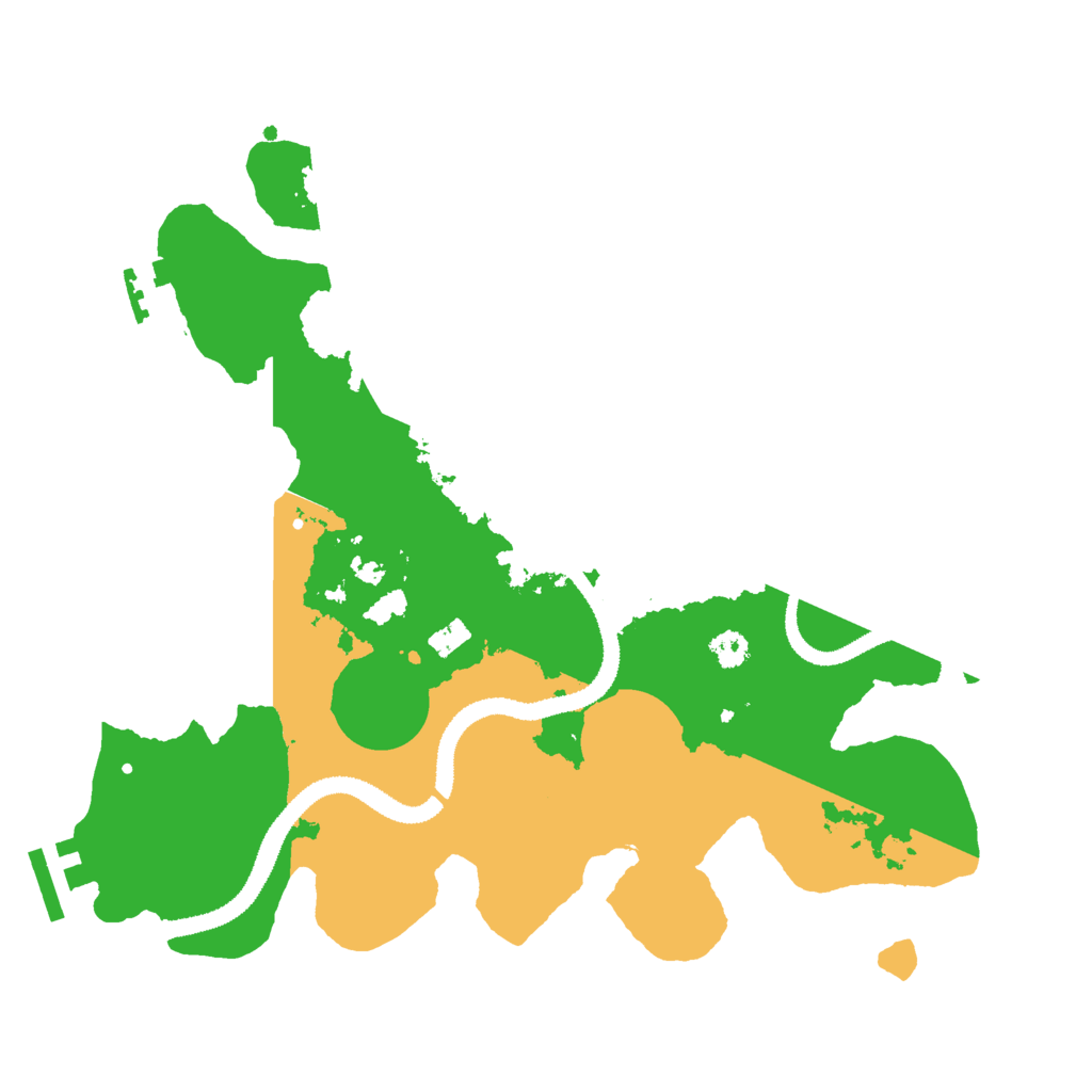 Biome Rust Map: Procedural Map, Size: 3000, Seed: 48291