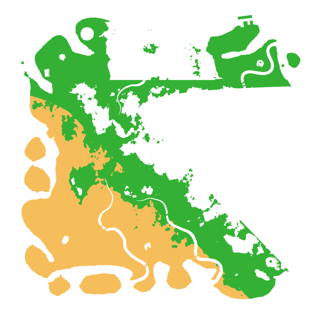 Biome Rust Map: Procedural Map, Size: 4500, Seed: 77797643