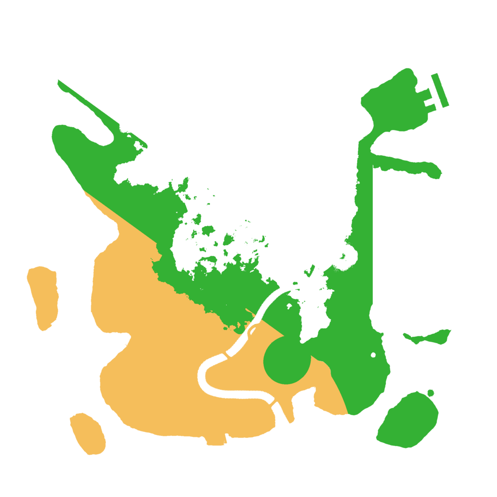 Biome Rust Map: Procedural Map, Size: 2900, Seed: 145896
