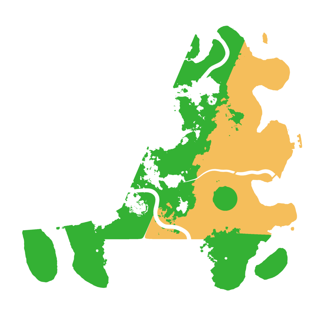 Biome Rust Map: Procedural Map, Size: 3500, Seed: 2040759203