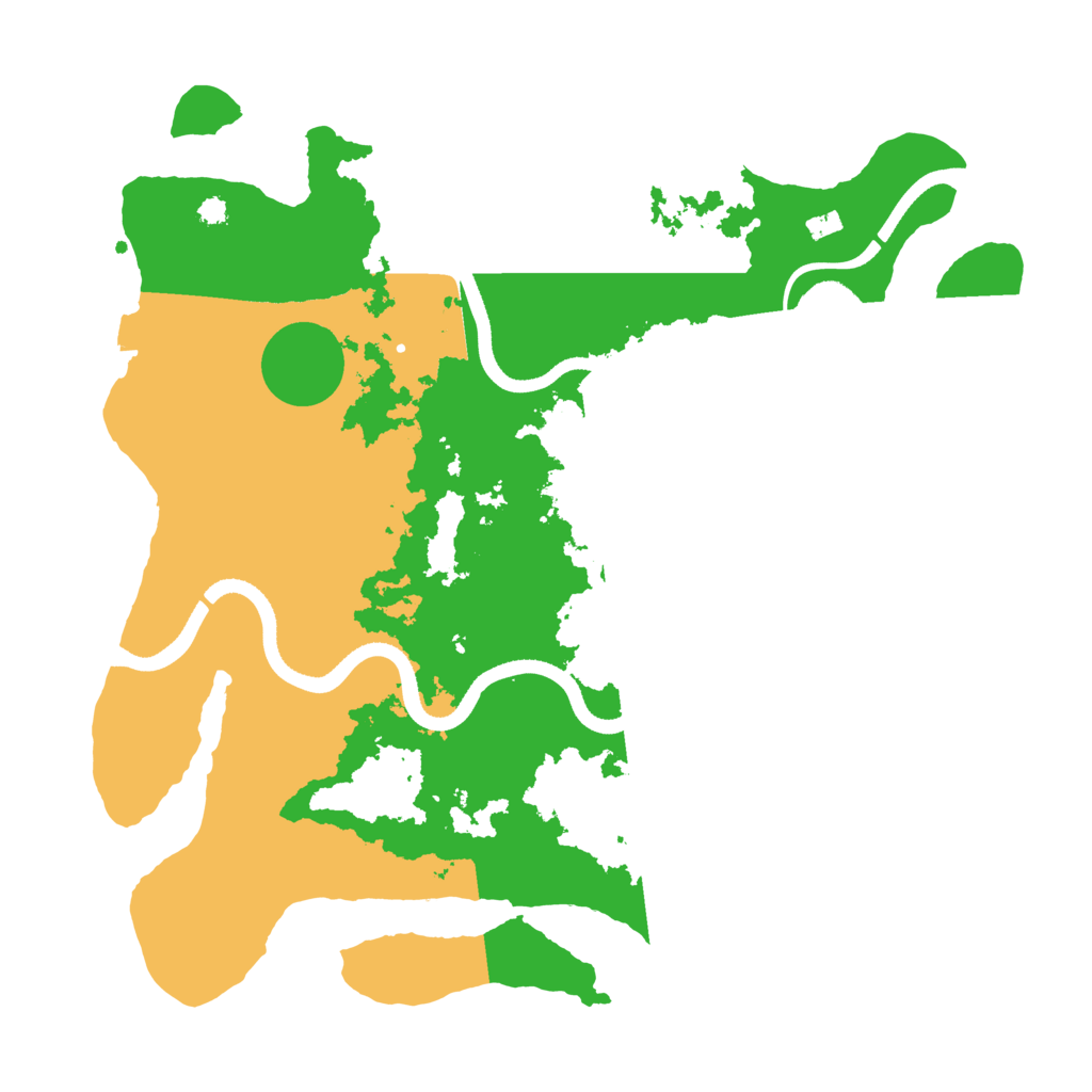 Biome Rust Map: Procedural Map, Size: 3500, Seed: 105327858