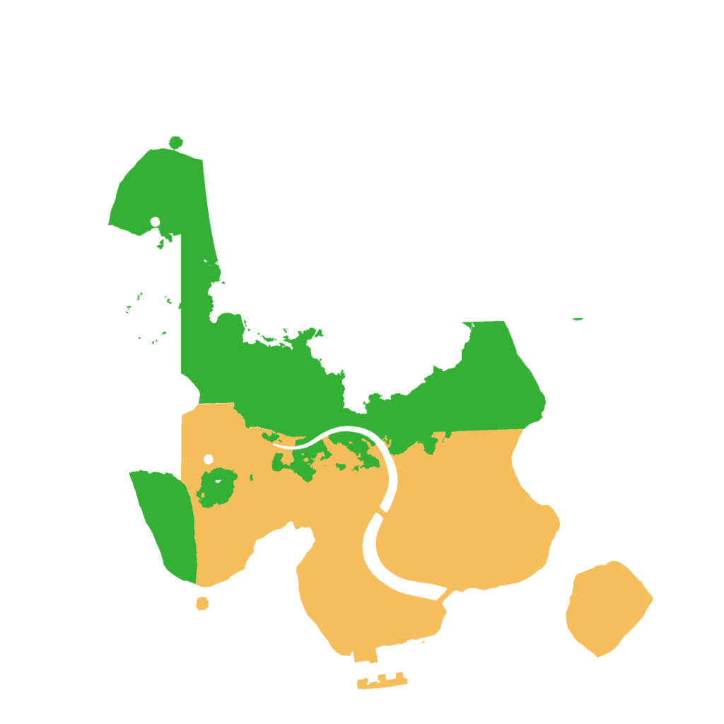 Biome Rust Map: Procedural Map, Size: 2200, Seed: 1110626751