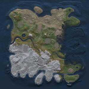 Thumbnail Rust Map: Procedural Map, Size: 3750, Seed: 1590125521, 16 Monuments